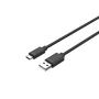 Unitek C14068BK USB-A apa - USB-C apa 2.0 Adat és töltőkábel - Fekete (2m)