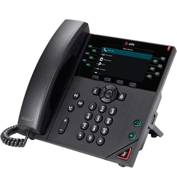 HP Poly VVX 450 Business VoIP Telefon - Fekete