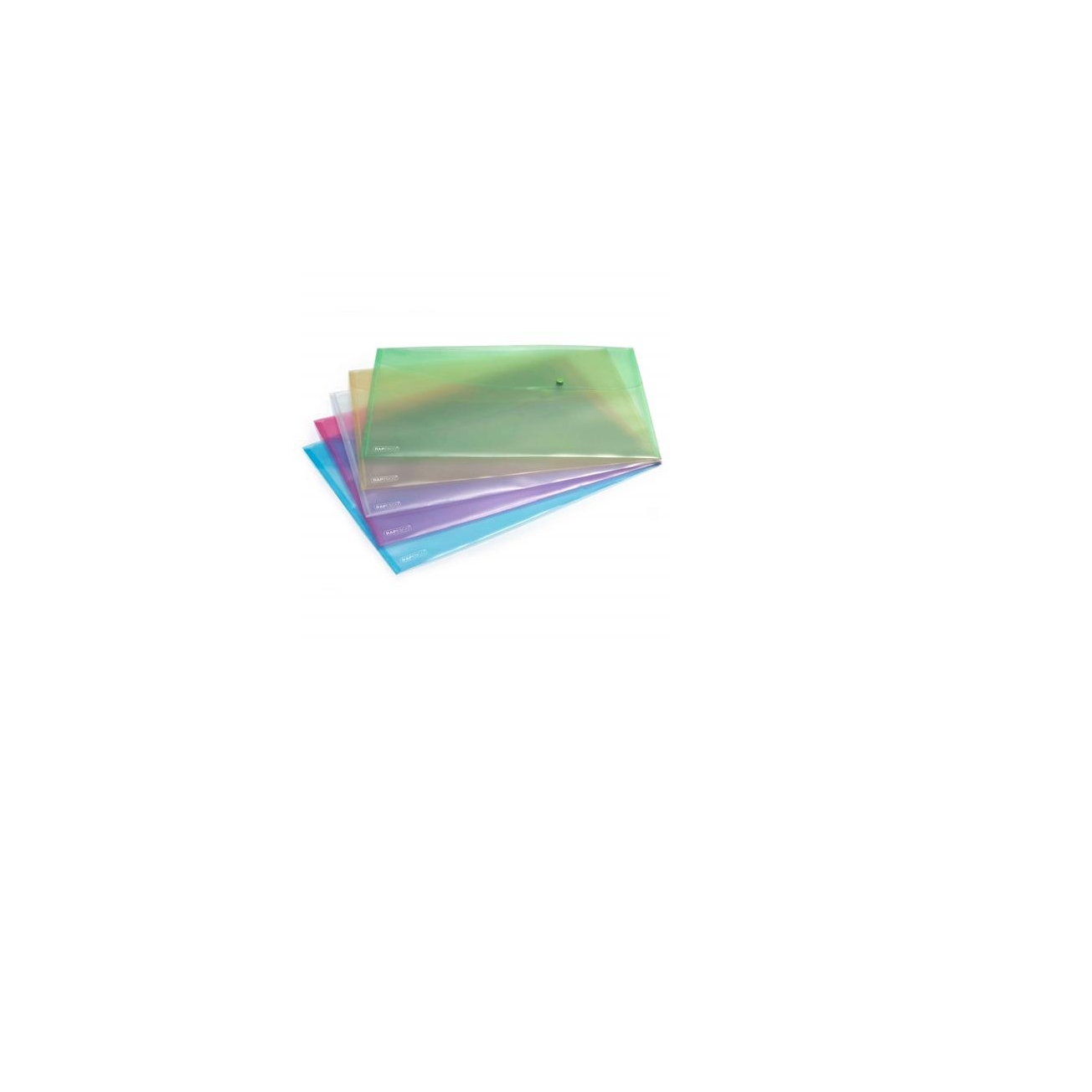 Rapesco A3 Irattartó tasak patentos - Vegyes színek (5 db / csomag) (0697)