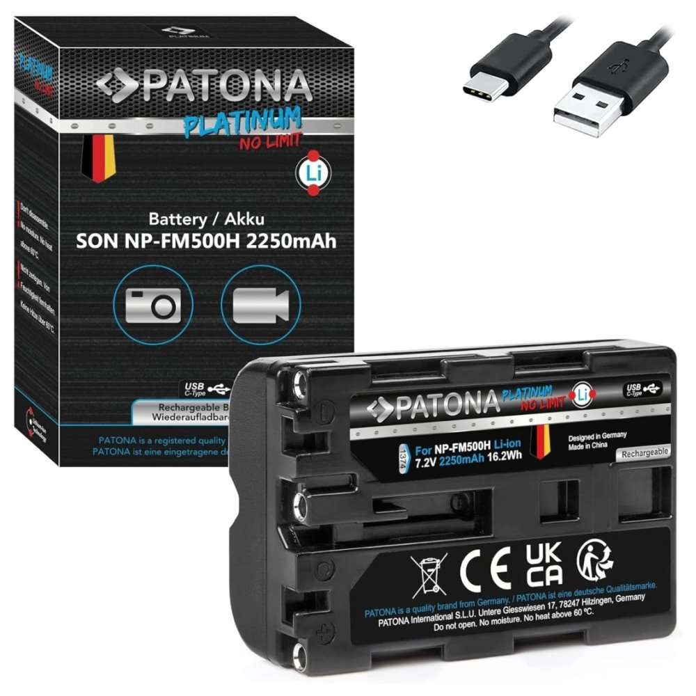 Patona PT1374 NP-FM500H akkumulátor Sony fényképezőgépekhez 2250mAh (PT1374)
