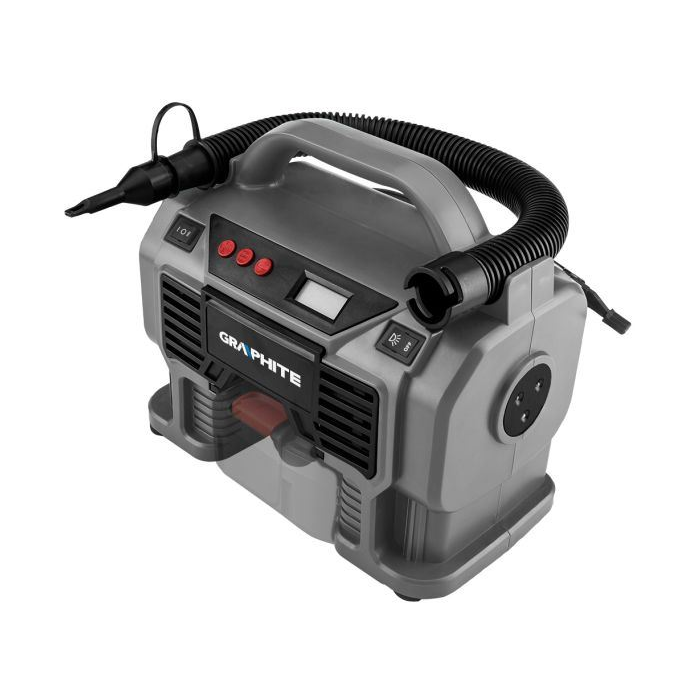 Graphite 58GE113 akkus kompresszor, Energy+ 18V, akku nélkül (58GE113)