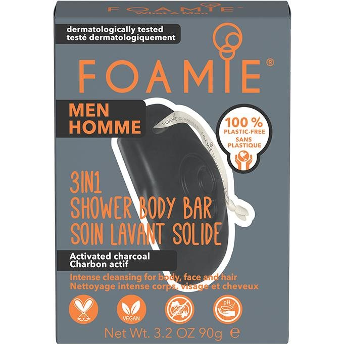 FOAMIE 3in1 Shower Body Bar For Men What A Man 90 g (4063528008886)