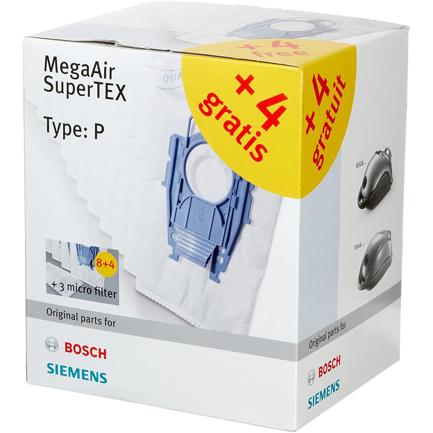 Bosch BBZ123FP porszívó tartozék és kellék Porzsák (BBZ123FP)