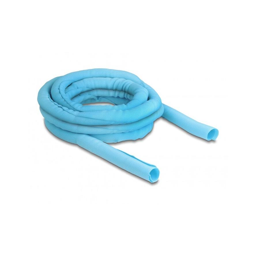 Delock Szőtt önzáródó karmantyú hőállóság egészen 5 m x 19 mm-es, kék (20882)