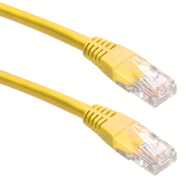 gembird CAT5e UTP-Patchkabel, gelb, 1 m