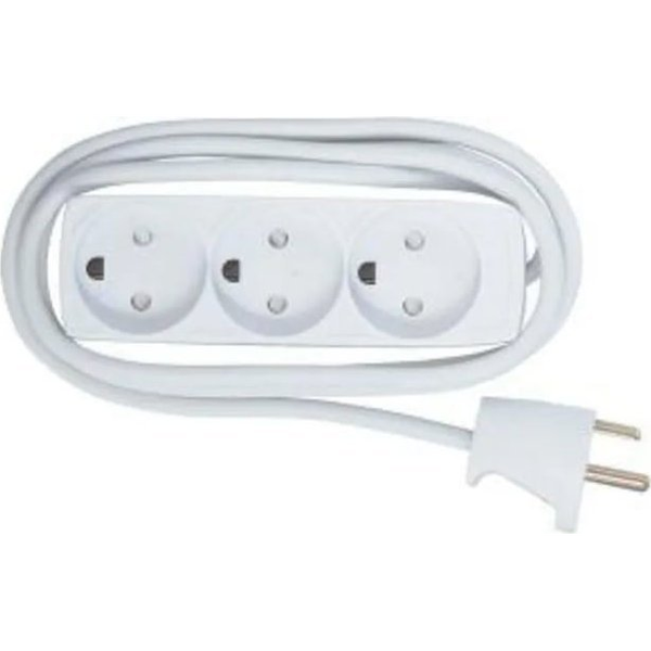 Kabel zasilający MicroConnect Microconnect GRU035WDK rozgałęziacz 5 m 3 x gniazdo sieciowe Wewnętrzna Biały