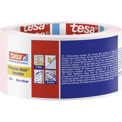 Tesa PRECISION SENSITIVE (04333-00021-02) Krepp szalag Präzisionskrepp® Világos rózsaszín (H x Sz) 50 m x 50 mm 1 db (04333-00021-02)