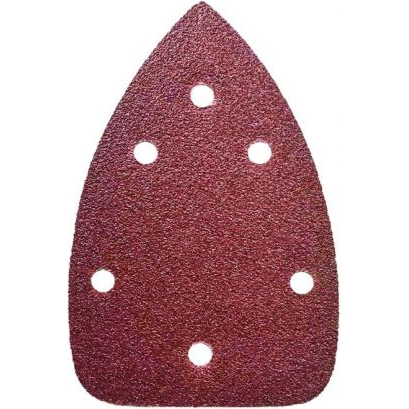  Dedra Papier ścierny trójkątny z otworami rzep 140 x 140 x 80mm gradacja 100 5szt. (DED79413)