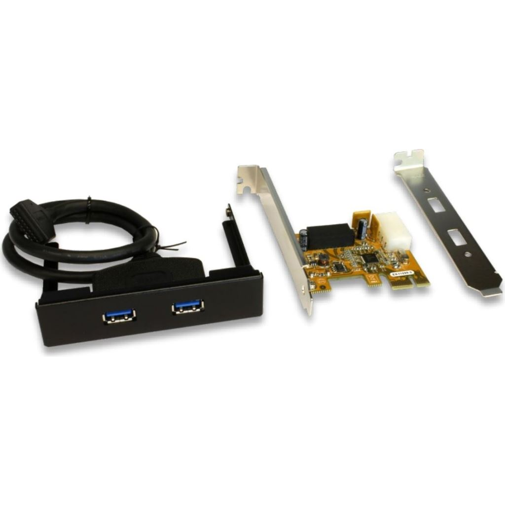 Exsys 2x belső USB 3.0 port bővítő kártya PCIe OEM (EX-11099-2) (EX-11099-2)