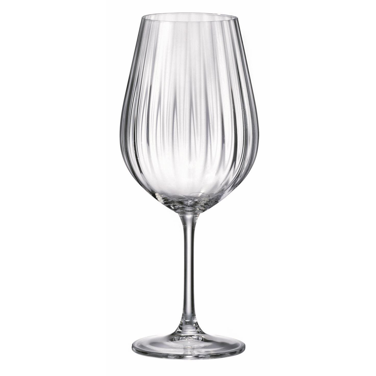 BOHEMIA ROYAL CRYSTAL Vörösboros pohár 6 db 690 ml Sarah optic (8595135532578)