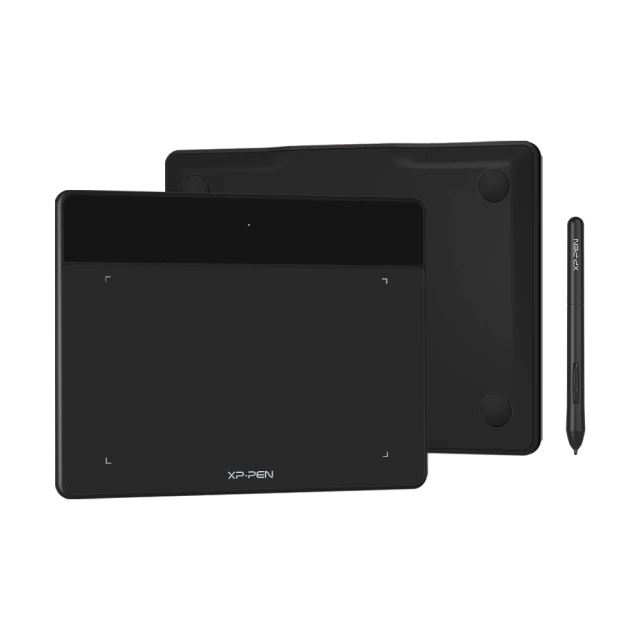XP-PEN Grafikus tábla - (6,3"x4", 5080 LPI, PS 8192, 220 RPS, USB-C) fekete (DECO FUN S_BK)