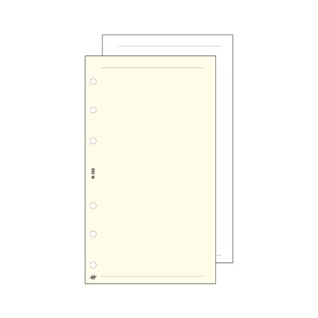Saturnus Chamois "M" Kalendárium Betét - Sima Jegyzetlap (30 lap) (18SM325-FEH)