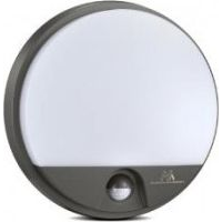 Lampa sufitowa Maclean Lampa LED Maclean MCE291 GR z czujnikiem ruchu na podczerwień 1100lm 15W IP54 szara
