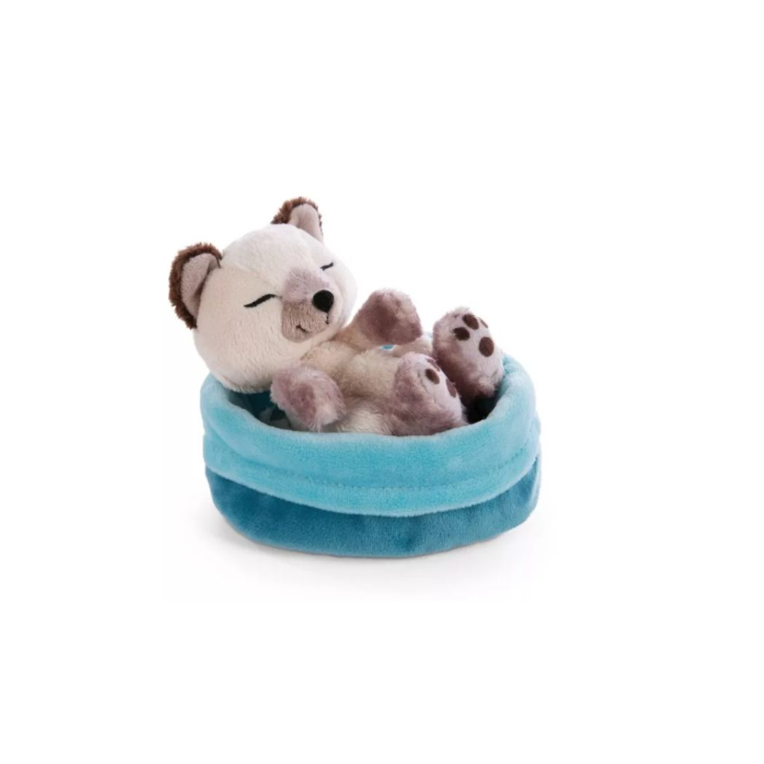 Nici ALvó Sziámi plüsscica kosárban 12 cm (47893)