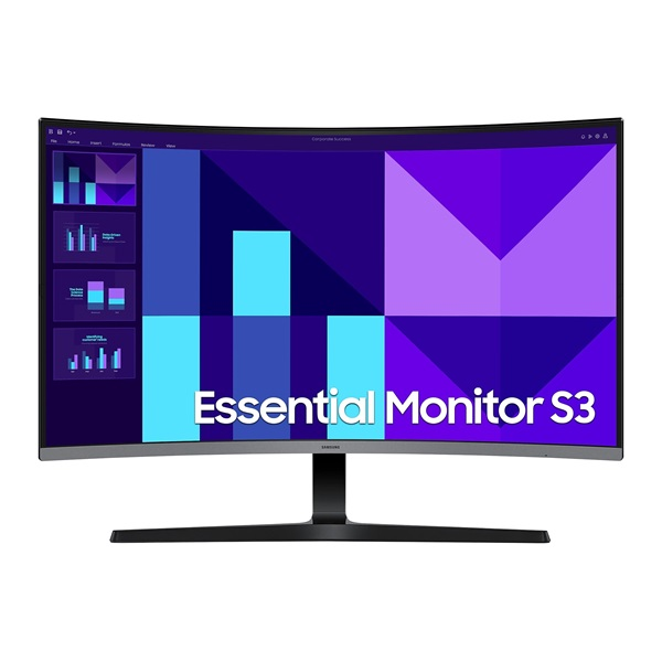SAMSUNG Ívelt VA 100Hz monitor 32" S39GD, 1920x1080, 16:9, 250cd/m2, 4ms, HDMI/VGA (LS32D390GAUXEN)