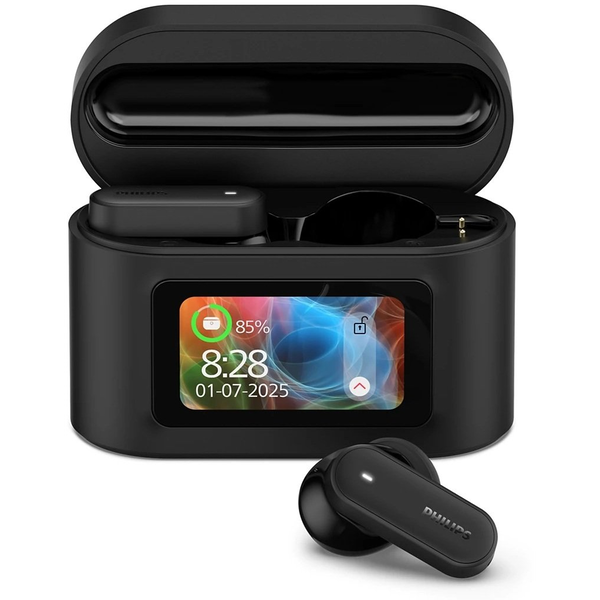 Philips 6000 series TAT6000BK/00 hoofdtelefoon/headset True Wireless Stereo (TWS) In-ear Oproepen/muziek Bluetooth Zwart