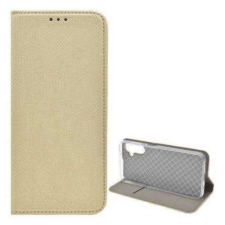 Gigapack Samsung Galaxy A14 4G rombusz mintás fliptok aranyszínű (GP-136308) (GP-136308)