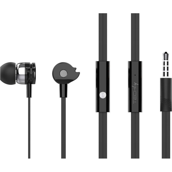 Techly SB-HP A1BKTY cuffia e auricolare Cablato In-ear Musica e Chiamate Nero
