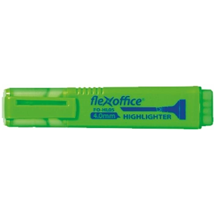 Flexoffice HL05 4mm Szövegkiemelő - Zöld (OW-8442/OW-8893)