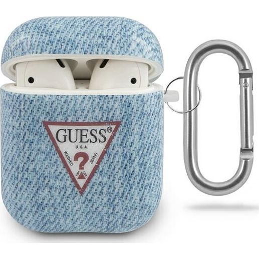 Funda Guess Silicona Para Apple Airpods Jeans Collection