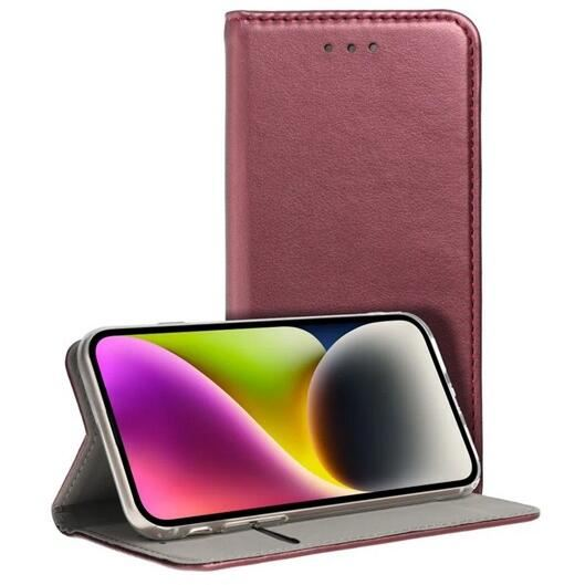 Gigapack Motorola Moto E32s (XT2229) bőr hatású fliptok burgundy színű (GP-130378) (GP-130378)