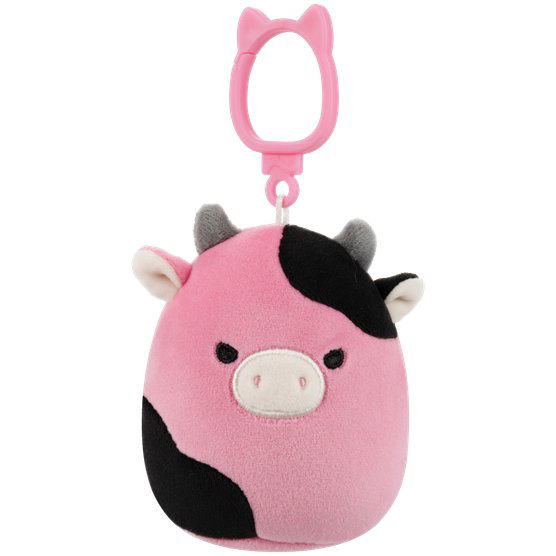 Squishmallows Black and pink cow Pollyanna