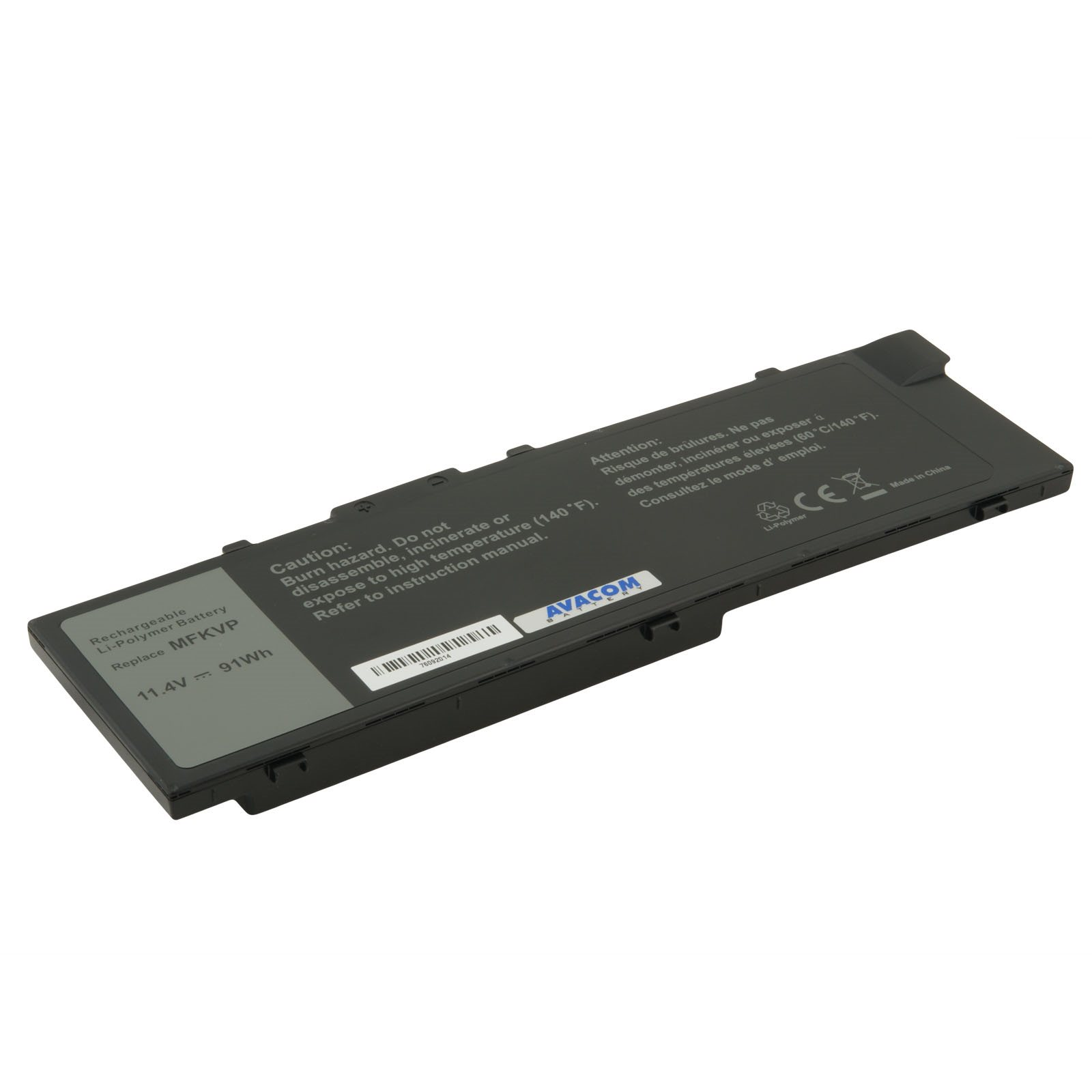 AVACOM akkumulátor Dell Precision 15 7000, 17 7000 készülékekhez, Li-Pol, 11,4 V, 7982 mAh, 91 Wh (NODE-P1570-80P)