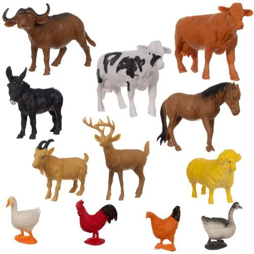 Kruzzel 24854 Set of farm animals 12 pcs (24854)