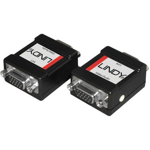 Lindy VGA / Audio In-line Adapter Fekete