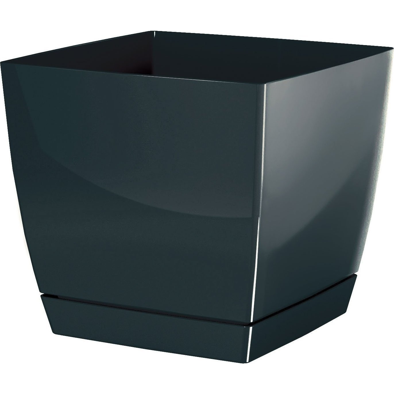 Virágcserép 100x100x92 Mm Grafit COUBI Prosperplast DUKP100-426U (DUKP100-426U)