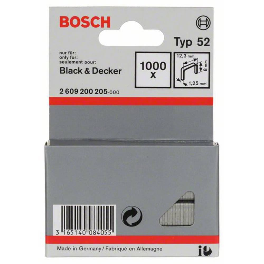 Bosch 2609200205 tűzőgép kapocs 1000db (bosch2609200205)