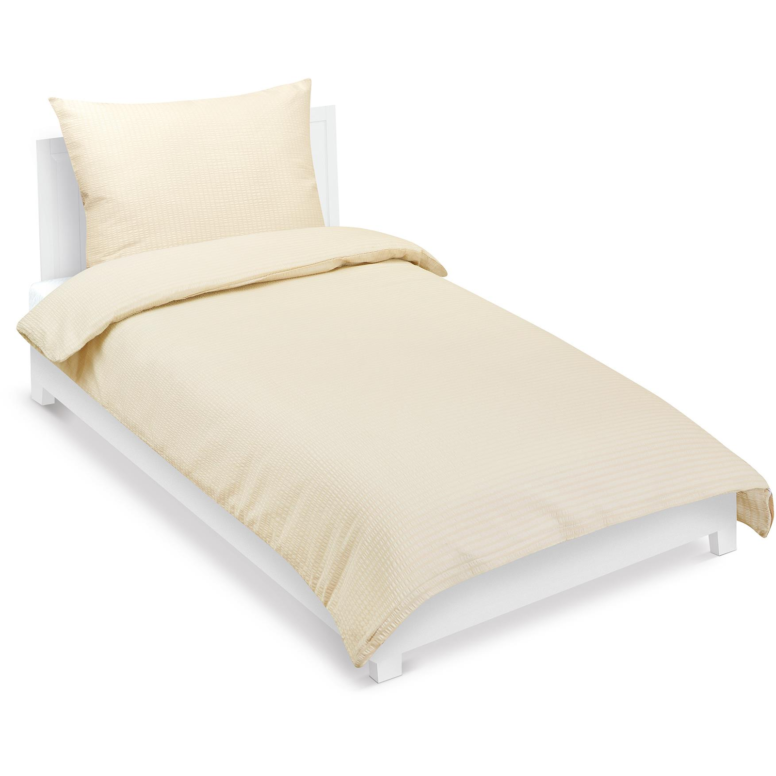 BELLATEX Krep 80/300 Uni beige 140 × 200, 70 × 90 cm (11863)