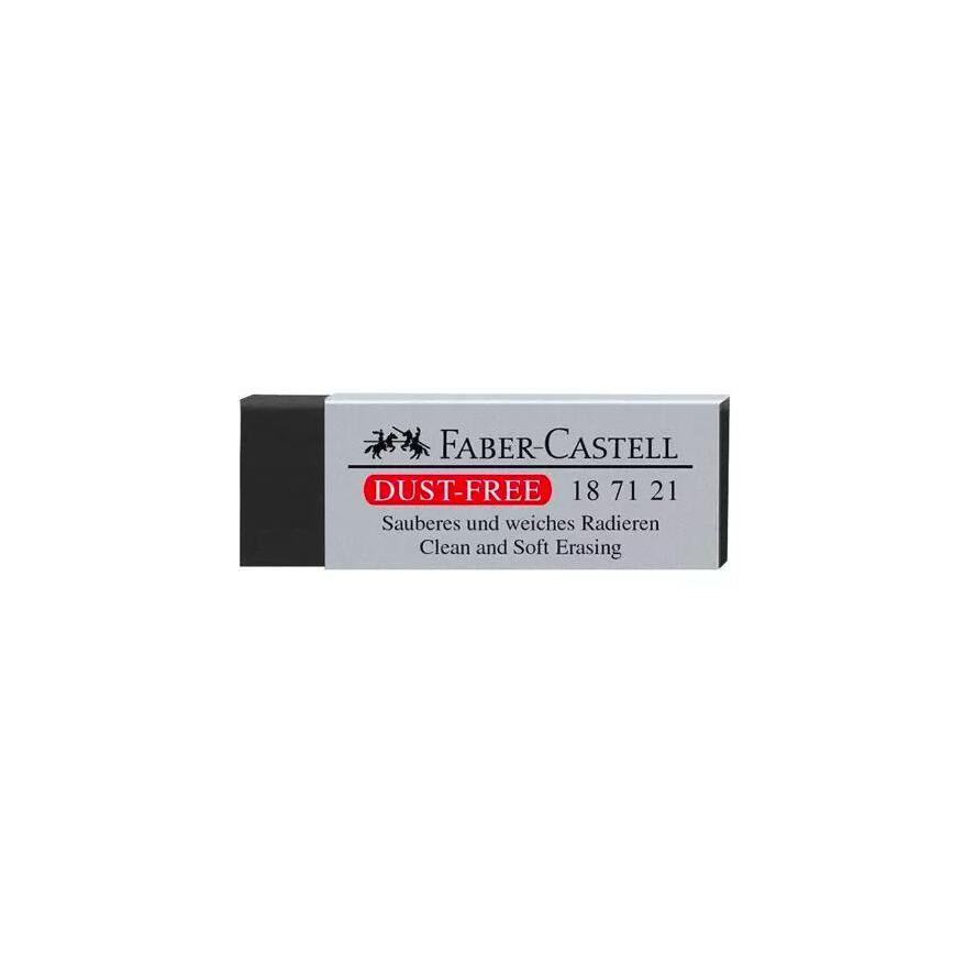 FABER-CASTELL Radiergummi Kunststoff Dust-free schwarz (187121) (187121)