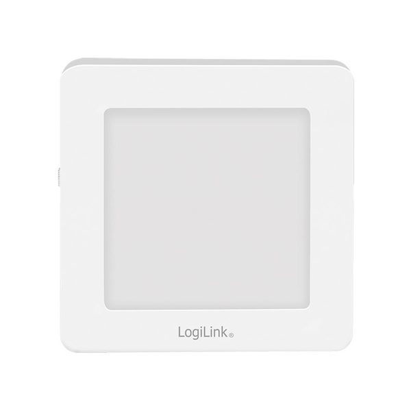 LogiLink - night light - LED - 0.36 W - warm white light - 2700 K - square - white