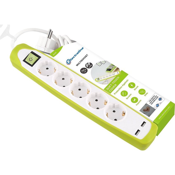 Base Multiple Silicona 5t + 2 Usb Cable 2m Marca