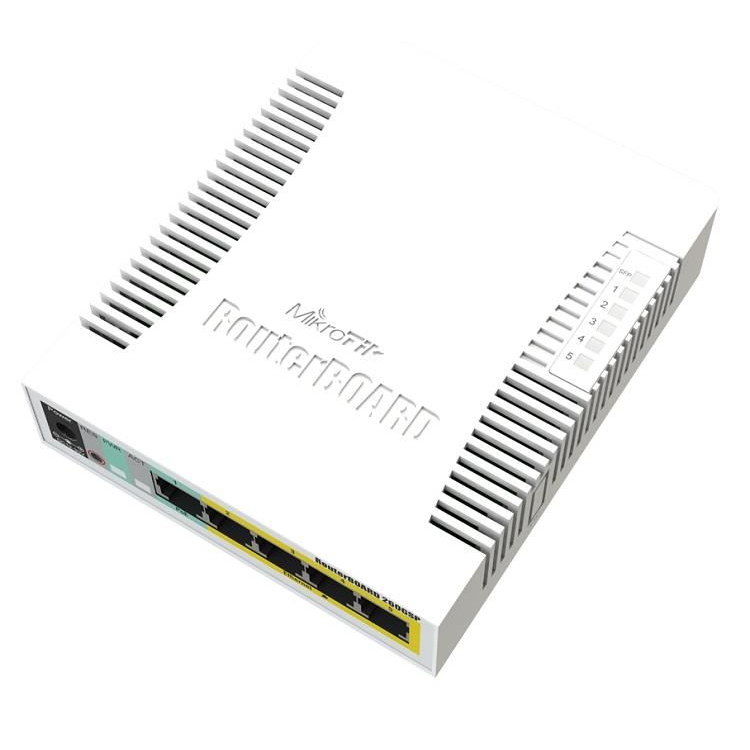 MikroTik RB260GSP 5+1 portos PoE Soho Switch (CSS106-1G-4P-1S) (RB260GSP)