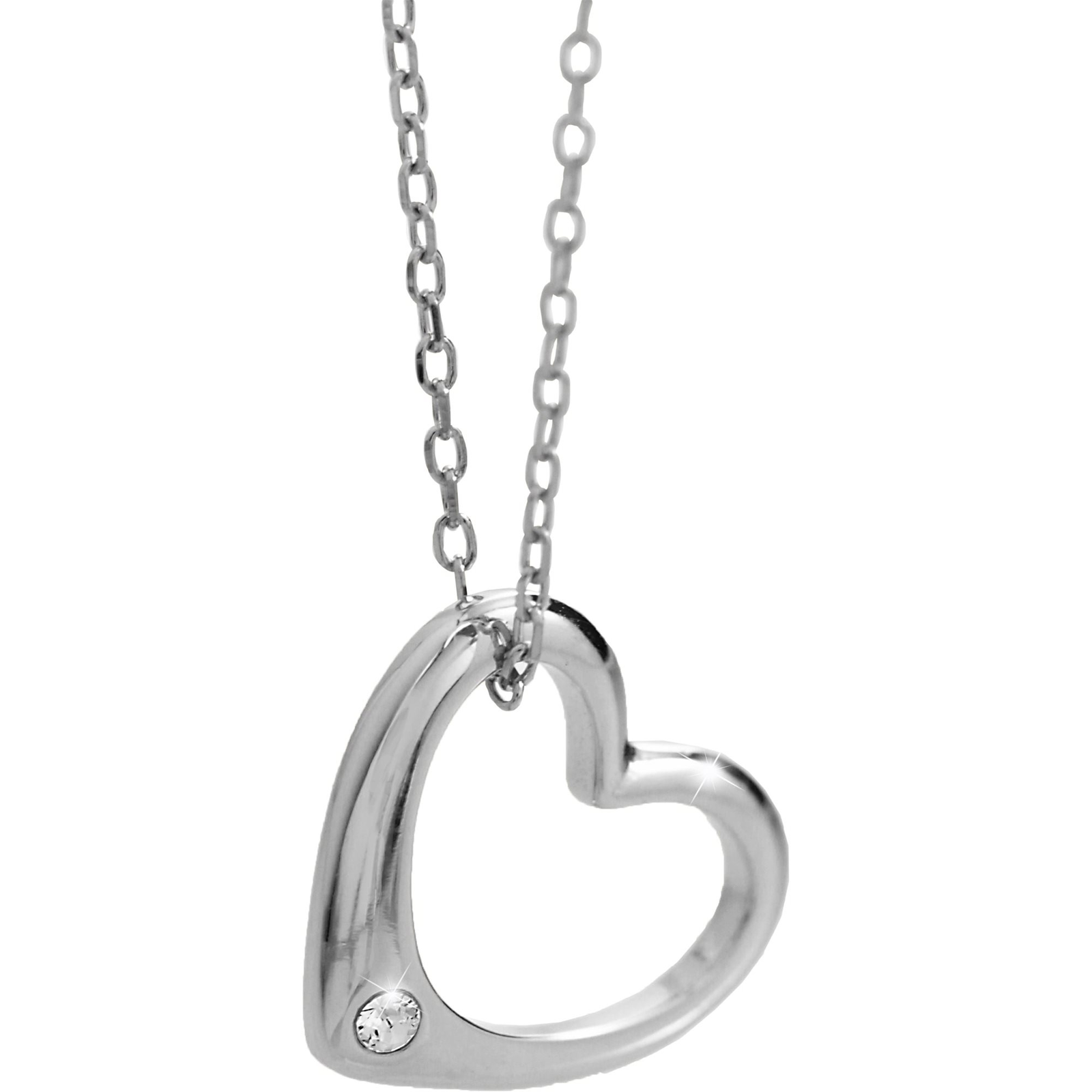 JSB Bijoux szív Swarovski kristályokkal 92300371cr (Ag925 / 1000, 2,23g) (8592661382363)