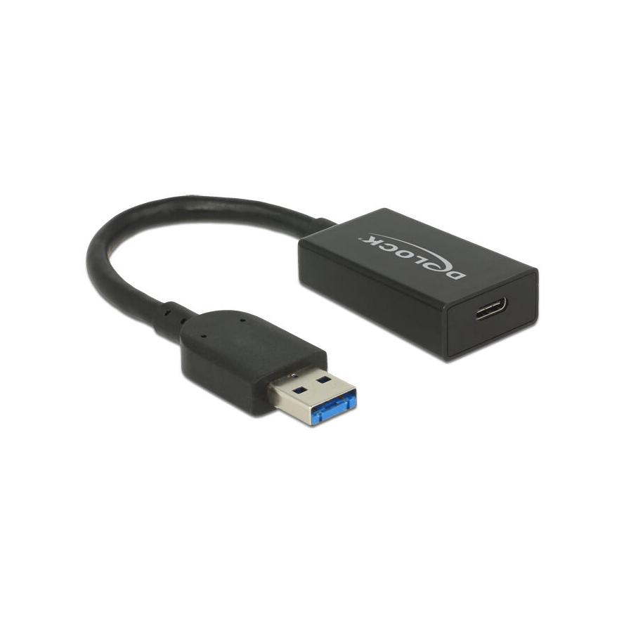 ADA Delock 65698 Átalakító USB 3.1 Gen 2 A-típusú csatlakozódugó > USB Type-C típusú csatlakozóhüvely, aktív (65698)