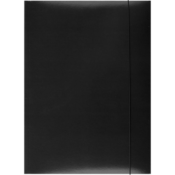  Office Products Teczka z gumką karton, A4, 300gsm, 3-skrz., czarna