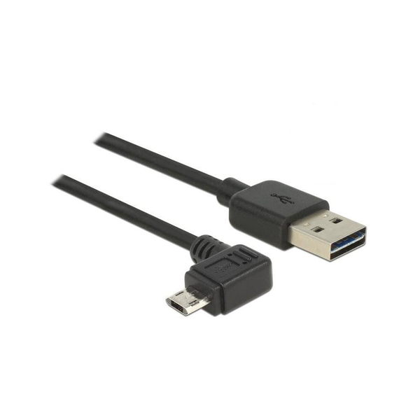 Delock Easy-USB A -> EasyUSB micro-B M/M adatkábel 2m fekete egyenes/90°