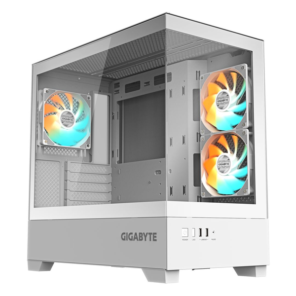 Počítačová Skříň Gigabyte C201 PANORAMIC ICE Midi Tower bílá
