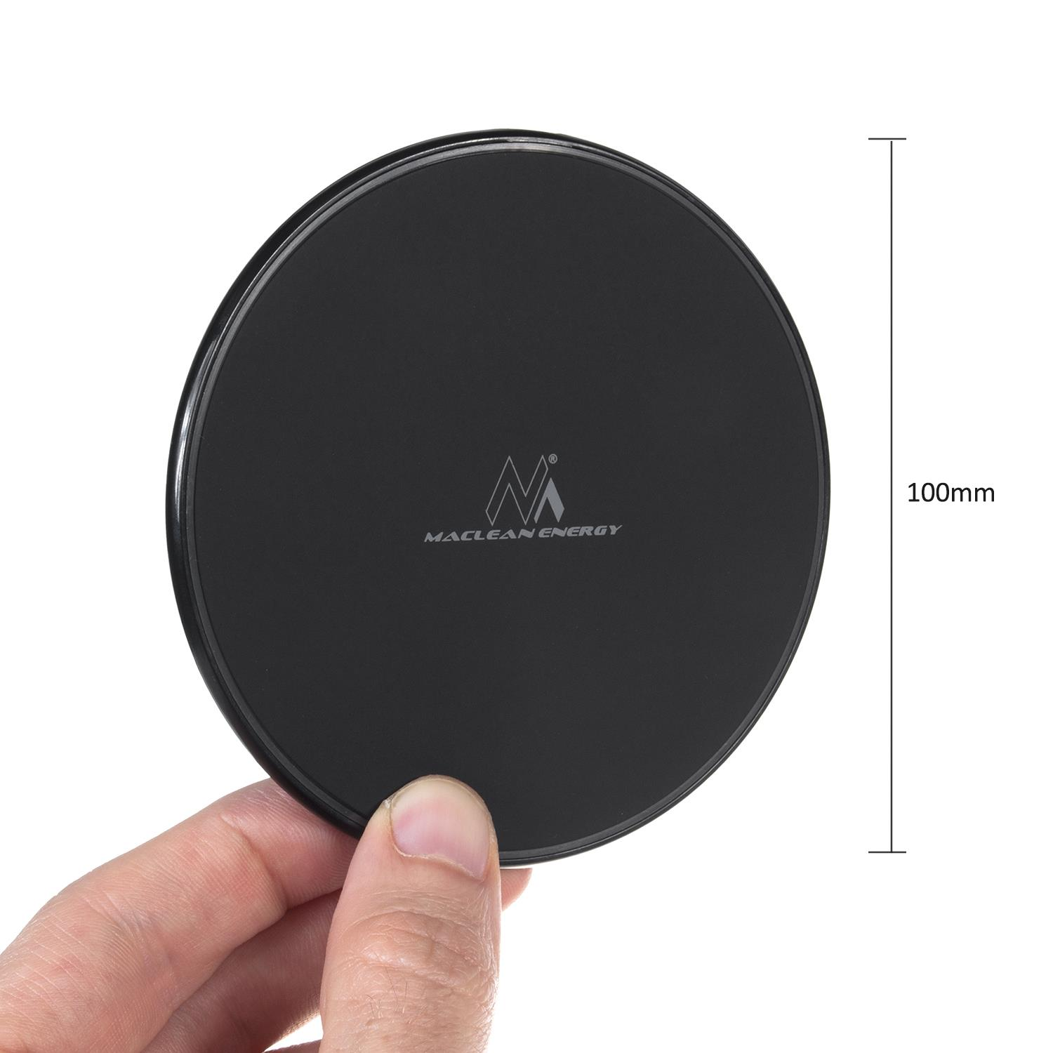 Maclean Energy Wireless töltő 10W Fekete (MCE250 B)