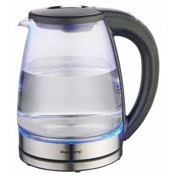 CZAJNIK ELEKTRYCZNY SZKLANY 1,8L KLAUSBERG KB-7887 LED RGB