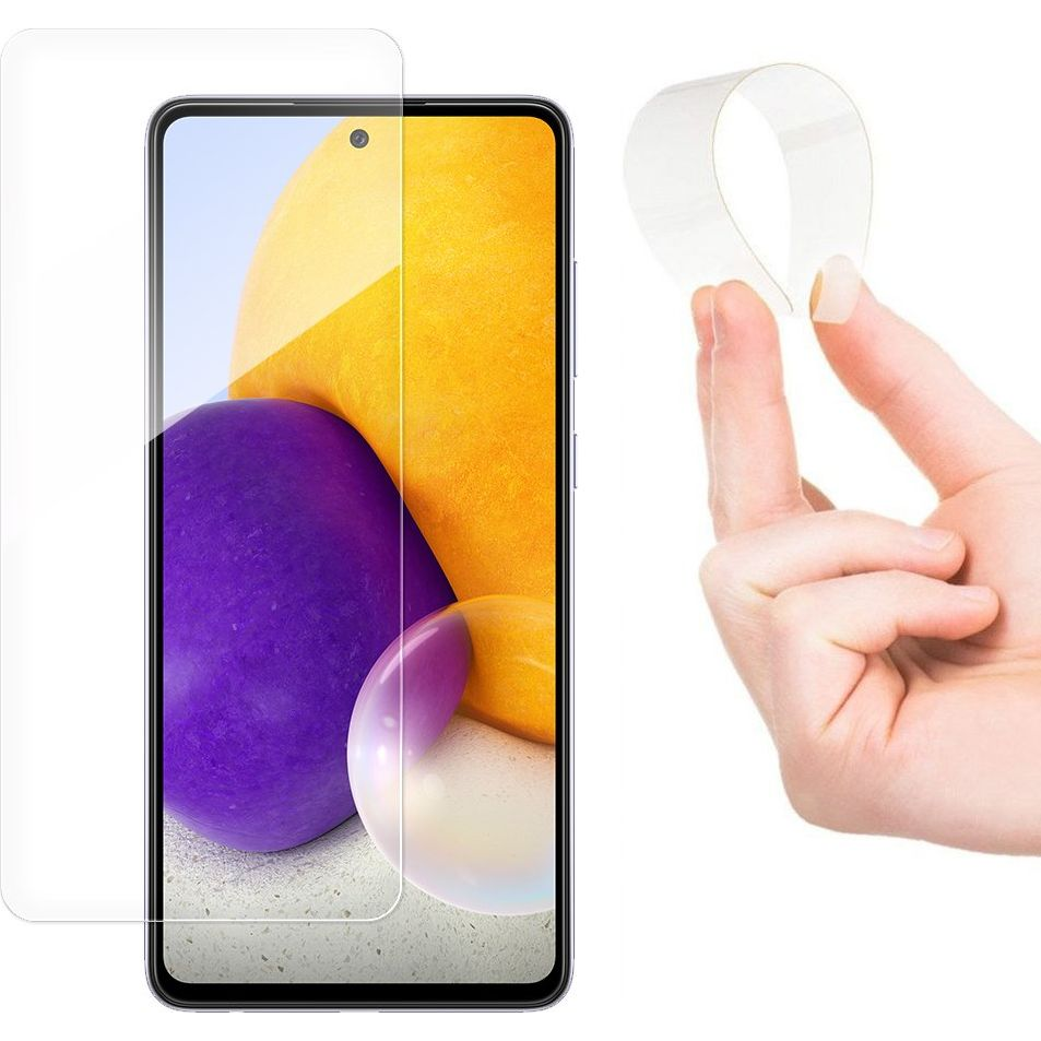 Wozinsky Nano Flexi Glass Hibrid Kijelzővédő Fólia Edzett Üveg Samsung Galaxy A72 4G Telefonhoz (9111201928688)