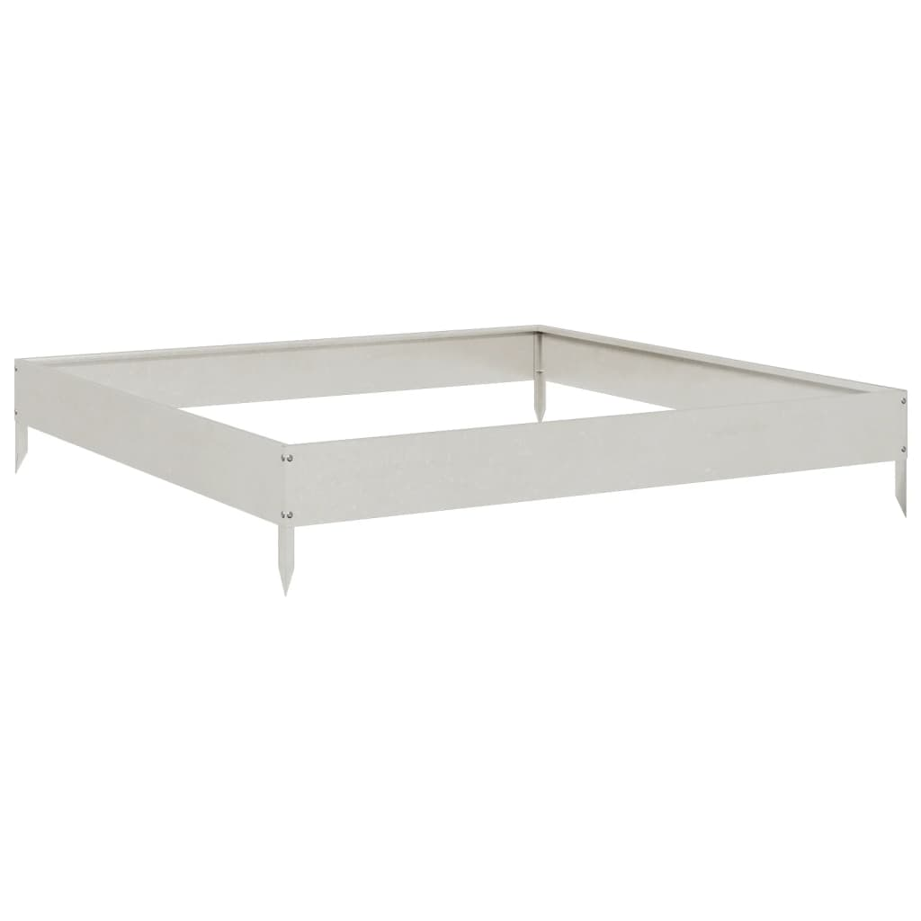 rozsdamentes acél kerti magaságyás 100 x 100 x 18,5 cm (851014)