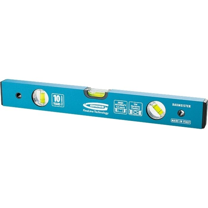 Gross 1000mm alumínium vízmérték megerősített 3 libella (33630) (33630)