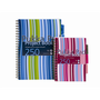Комплект от 3 спираловидни тетрадки и разделители Pukka Pads Project Book Stripes A5, диктандо, розово/синьо, 250 страници, 125 раздела