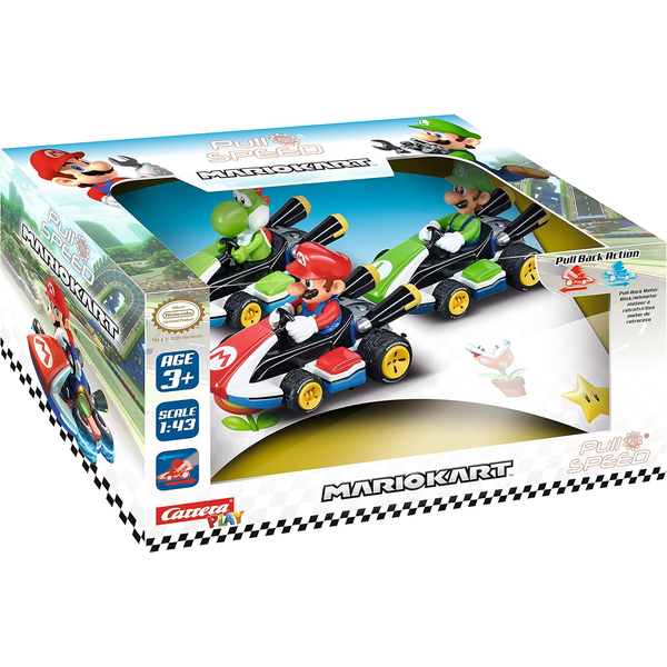 CARRERA Járművek Mario Kártya Pull Back 3pack