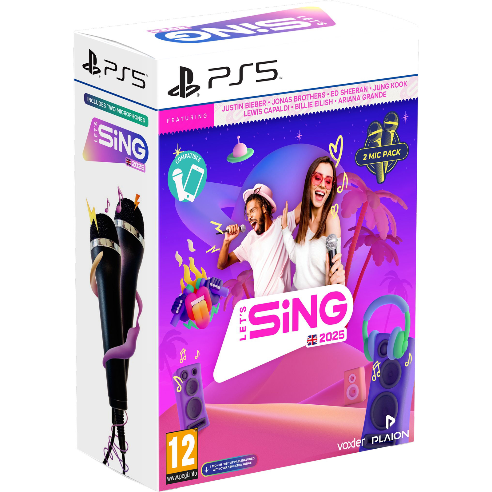 Lets Sing 2025 + 2 mikrofon - PS5 (PC - Dobozos játék)