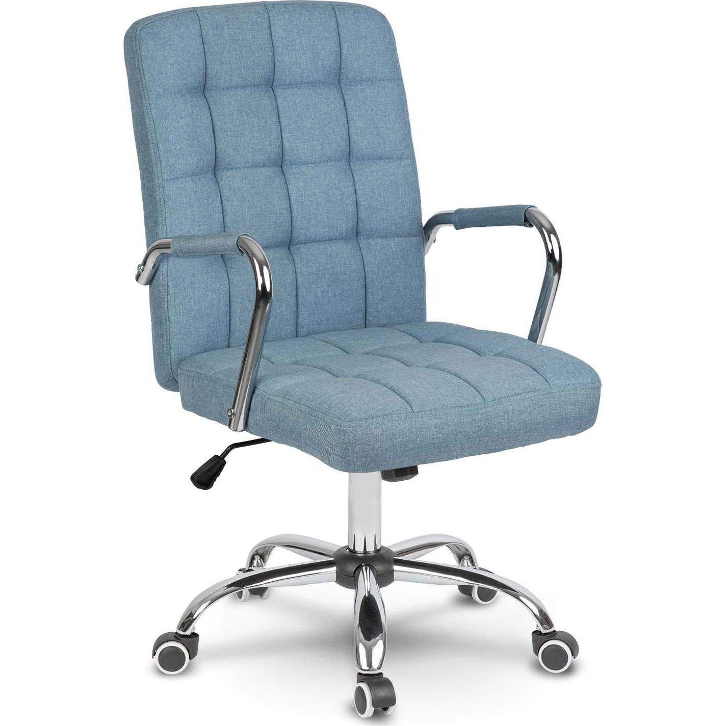Irodai szék, Sofotel Benton, kék, műbőr kárpitozás, dönthető Tilt mechanika, magasságállítás, ergonomikus háttámla, karfával (2434)